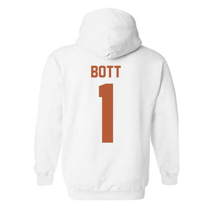 Texas - NCAA Men's Basketball : Cole Bott - Horns Up! Hooded Sweatshirt-1