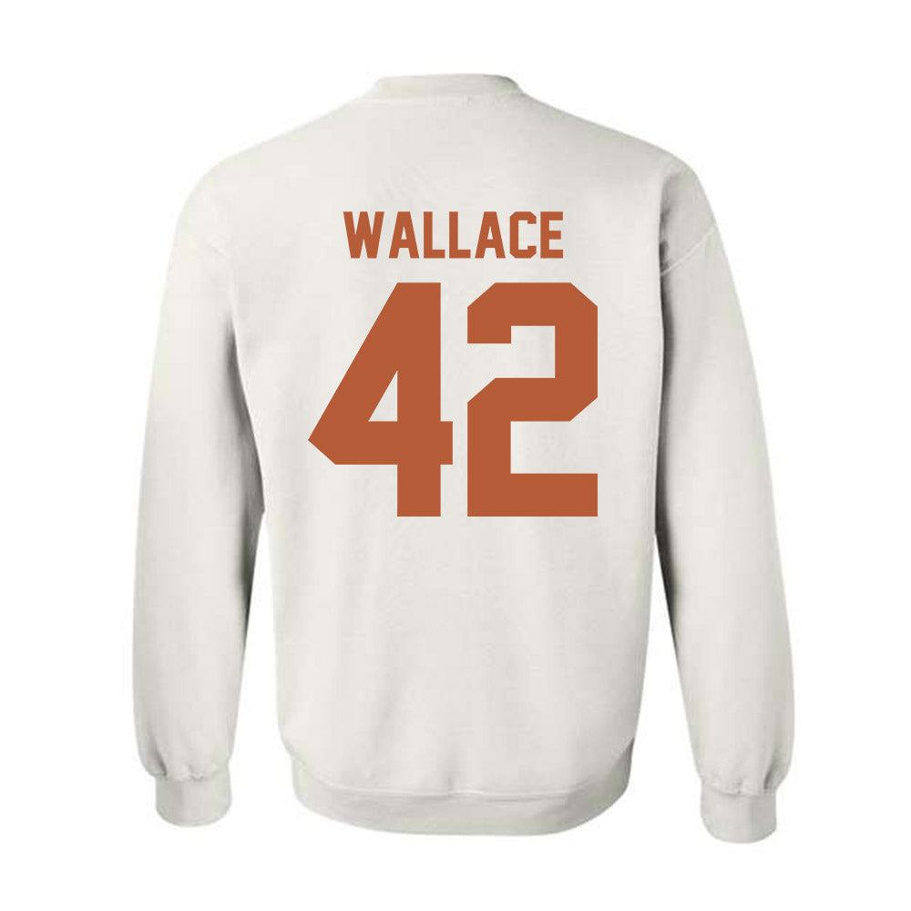 Texas - NCAA Softball : Anne Wallace - Horns Up! Crewneck Sweatshirt-1