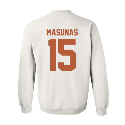 Texas - NCAA Football : Michael Masunas - Horns Up! Crewneck Sweatshirt-1