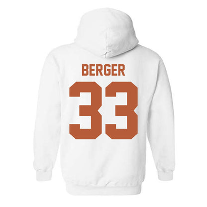 Texas - NCAA Football : Carson Berger - Horns Up! Hooded Sweatshirt-1