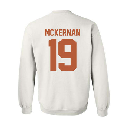 Texas - NCAA Baseball : Jack Mckernan - Horns Up! Crewneck Sweatshirt-1