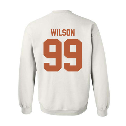 Texas - NCAA Softball : Aundrea Wilson - Horns Up! Crewneck Sweatshirt-1