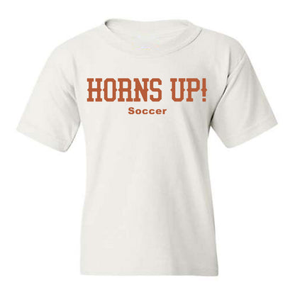 Texas - NCAA Women's Soccer : Paige Mouw - Horns Up! Youth T-Shirt-1
