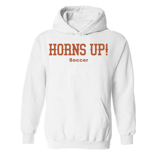 Texas - NCAA Women's Soccer : Callan Harrington - Horns Up! Hooded Sweatshirt-0