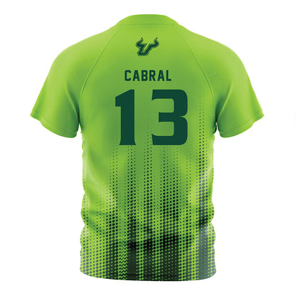 USF - NCAA Women's Soccer : Sophia Cabral - Slime Halftone Soccer Jersey-1