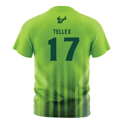 USF - NCAA Women's Soccer : Delaney Tellex - Slime Halftone Soccer Jersey-1