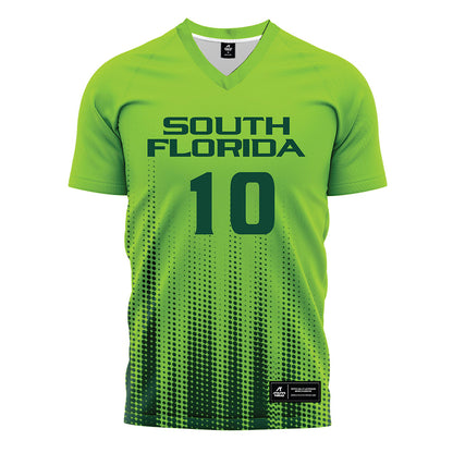 USF - NCAA Women's Soccer : Ava Plezia - Slime Halftone Soccer Jersey-0