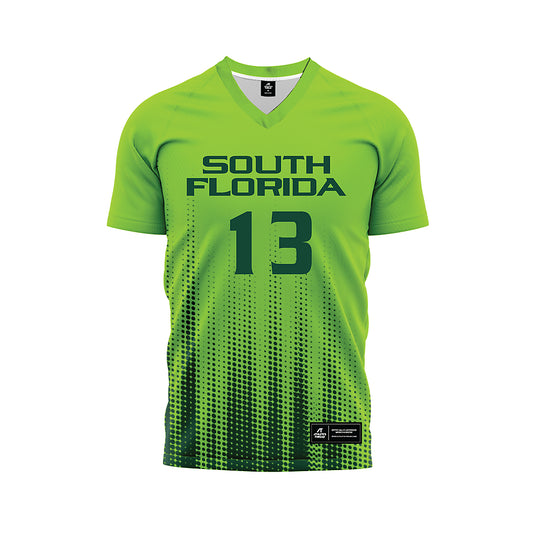 USF - NCAA Women's Soccer : Sophia Cabral - Slime Halftone Soccer Jersey-0