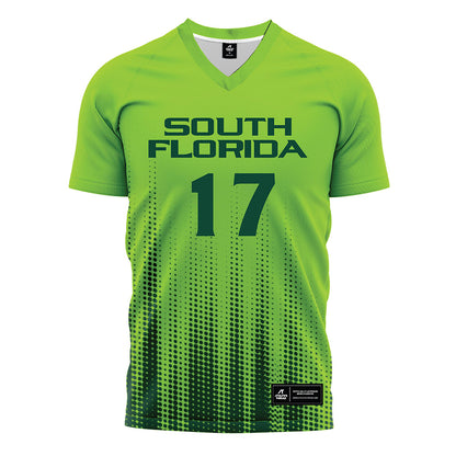 USF - NCAA Women's Soccer : Delaney Tellex - Slime Halftone Soccer Jersey-0