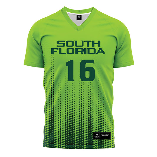 USF - NCAA Women's Soccer : Gianna Reich - Slime Halftone Soccer Jersey-0