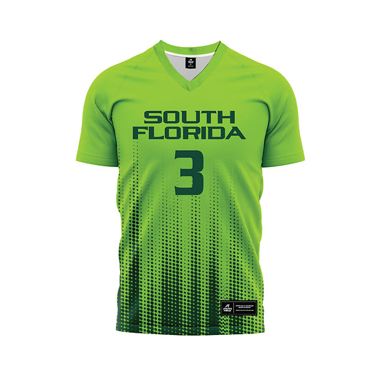 USF - NCAA Women's Soccer : Gaby Rourke - Slime Halftone Soccer Jersey-0