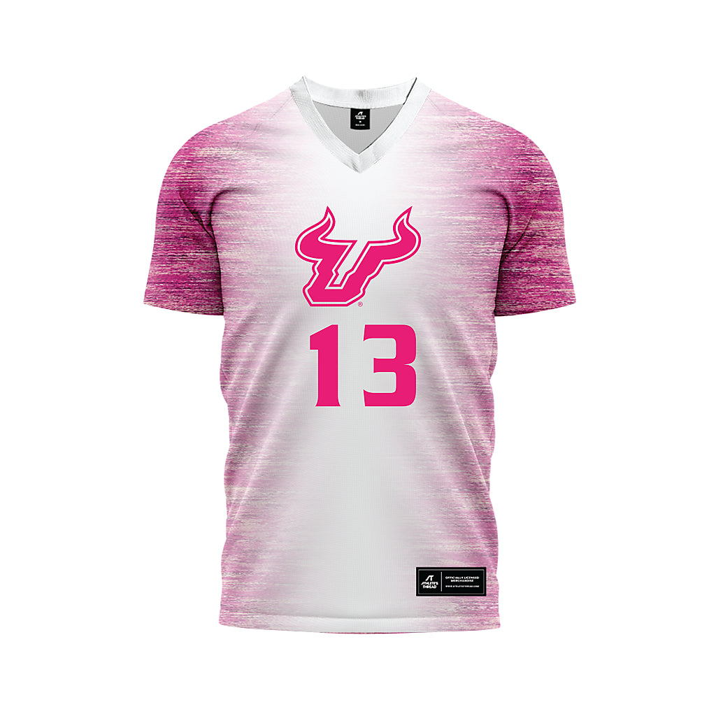USF - NCAA Women's Soccer : Sophia Cabral - Pink Heather Soccer Jersey-0