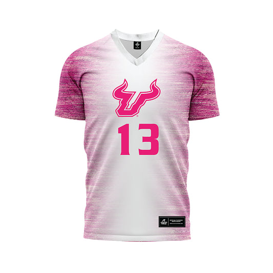 USF - NCAA Women's Soccer : Sophia Cabral - Pink Heather Soccer Jersey-0
