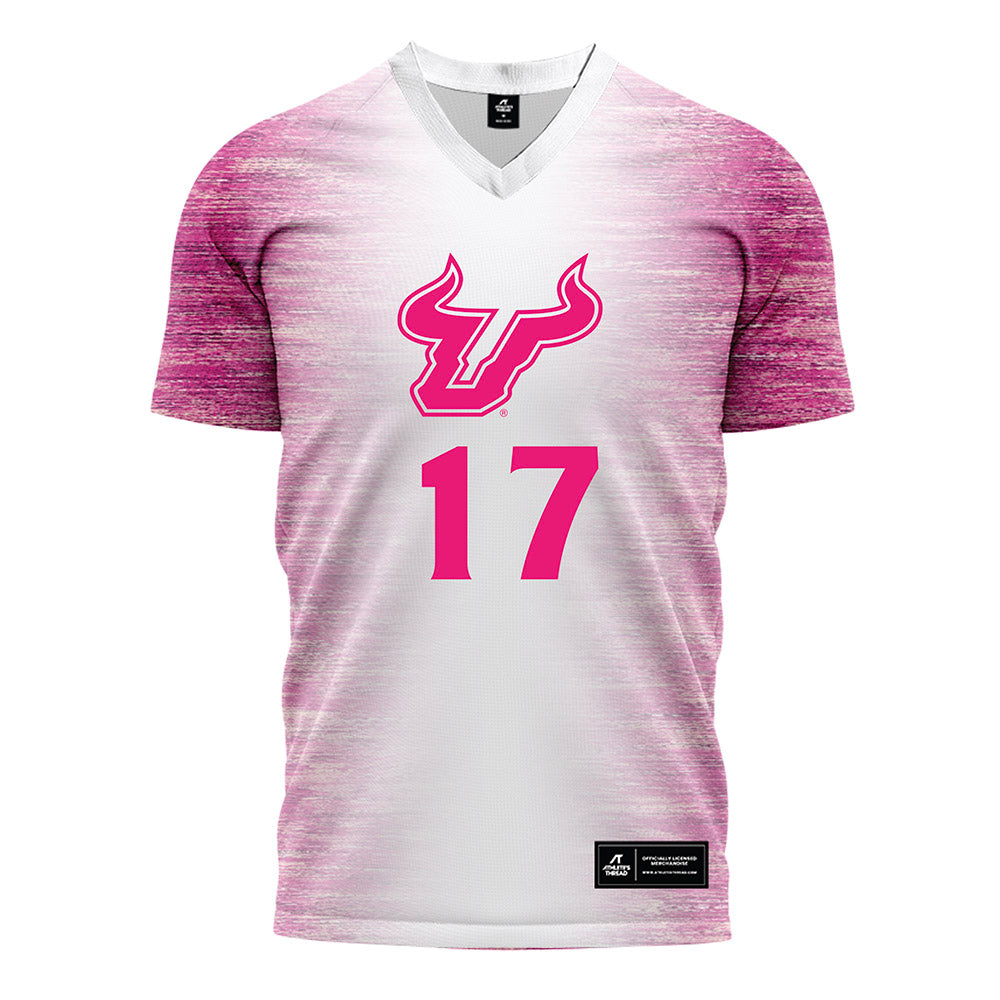 USF - NCAA Women's Soccer : Delaney Tellex - Pink Heather Soccer Jersey-0