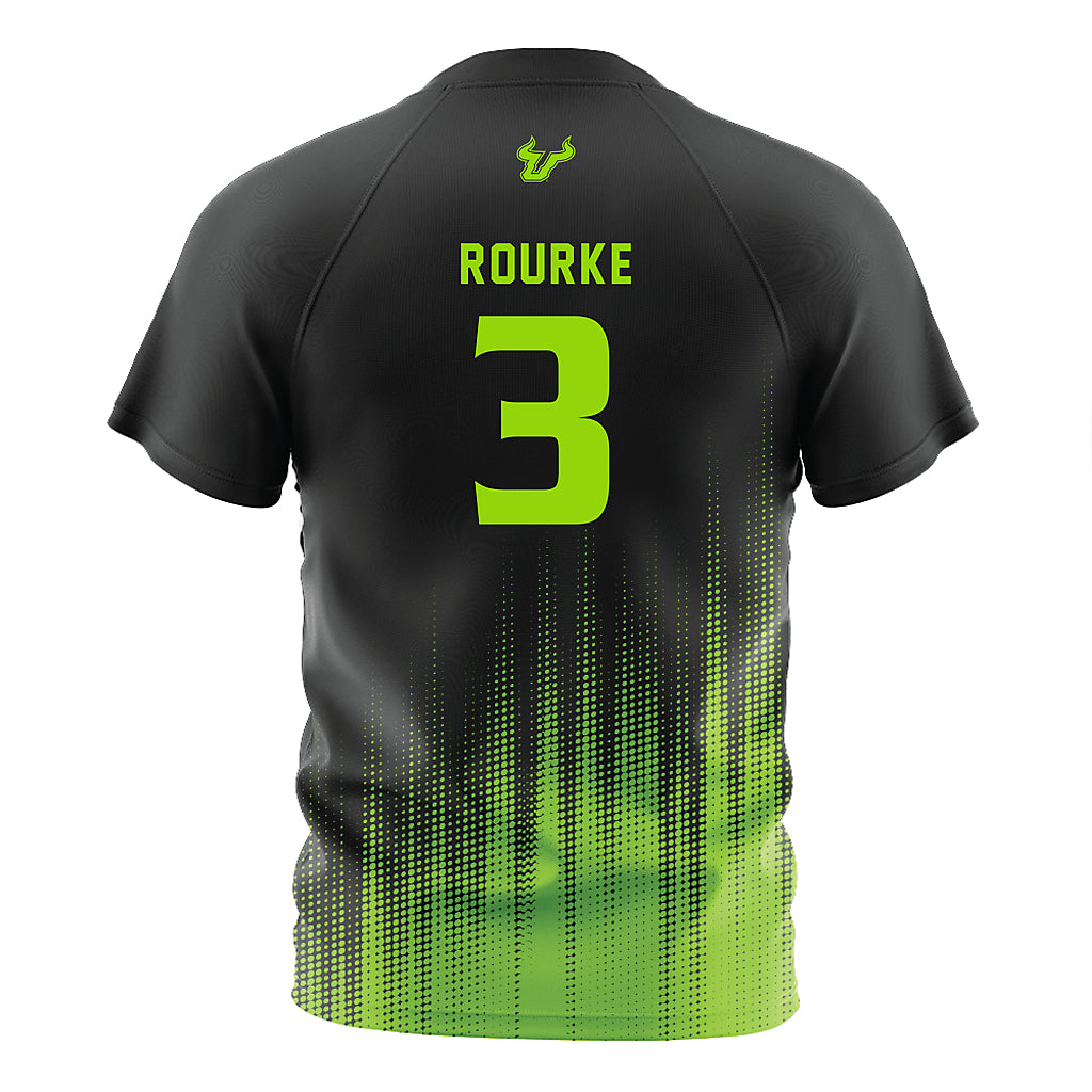 USF - NCAA Women's Soccer : Gaby Rourke - Black Halftone Soccer Jersey-1
