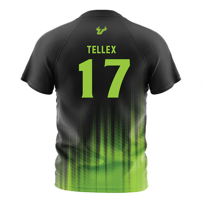 USF - NCAA Women's Soccer : Delaney Tellex - Black Halftone Soccer Jersey-1
