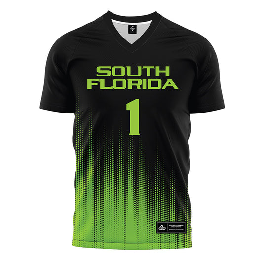 USF - NCAA Women's Soccer : Skylar Alonso - Black Halftone Soccer Jersey-0