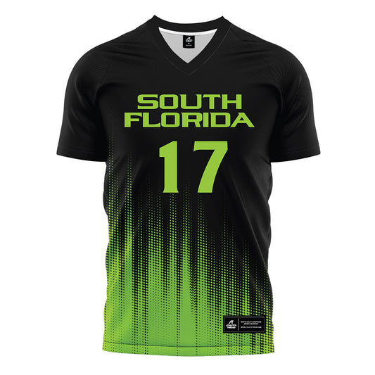 USF - NCAA Women's Soccer : Delaney Tellex - Black Halftone Soccer Jersey-0