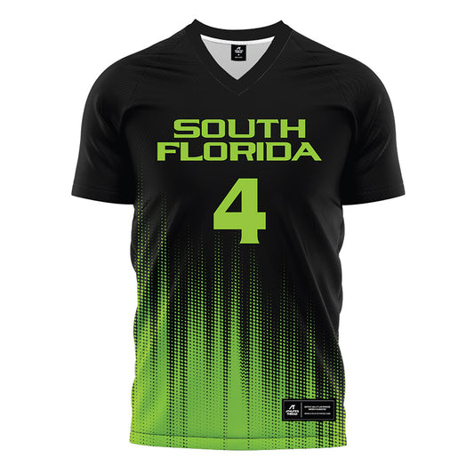 USF - NCAA Women's Soccer : Selma Astrom - Black Halftone Soccer Jersey-0