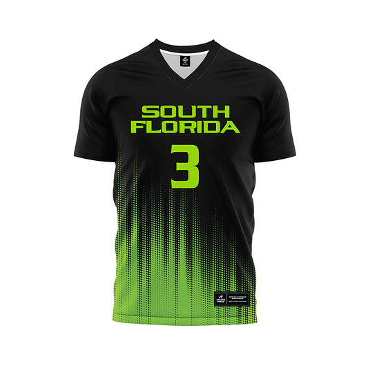 USF - NCAA Women's Soccer : Gaby Rourke - Black Halftone Soccer Jersey-0