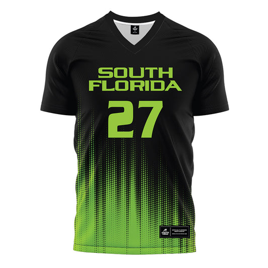 USF - NCAA Women's Soccer : Mia Rodach - Black Halftone Soccer Jersey-0