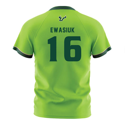USF - NCAA Women's Soccer : Ainsley Ewasiuk - Slime Green Soccer Jersey-1
