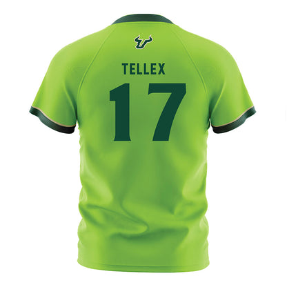 USF - NCAA Women's Soccer : Delaney Tellex - Slime Green Soccer Jersey-1
