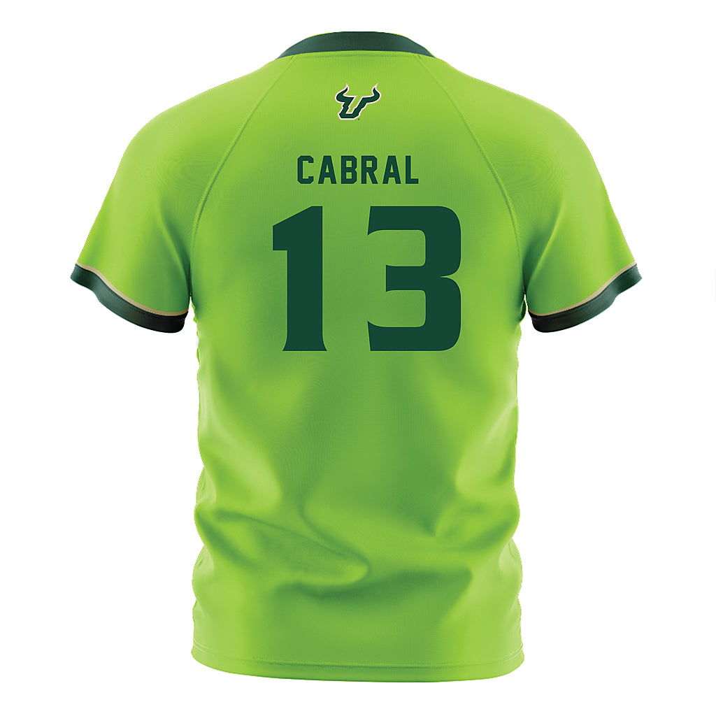 USF - NCAA Women's Soccer : Sophia Cabral - Slime Green Soccer Jersey-1