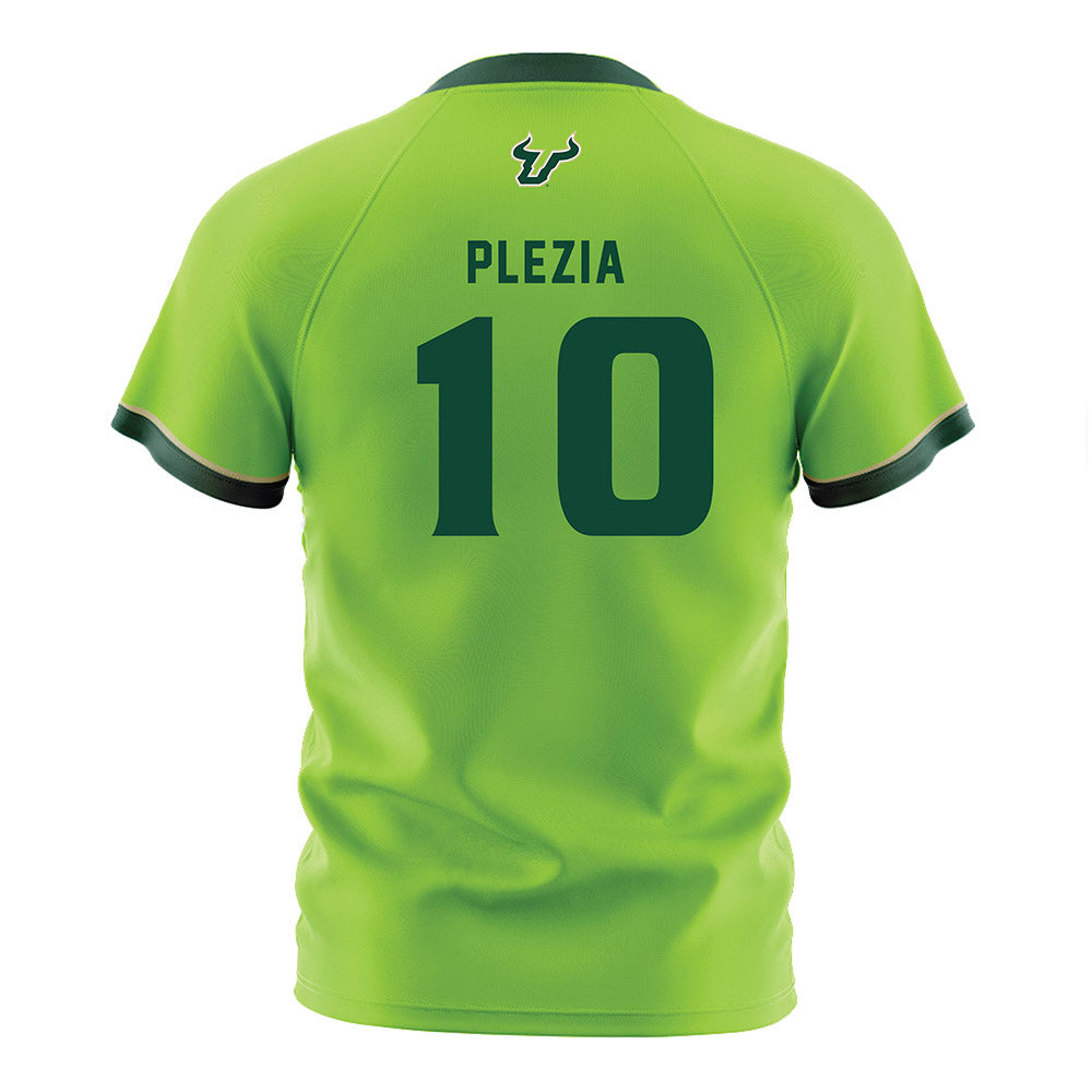 USF - NCAA Women's Soccer : Ava Plezia - Slime Green Soccer Jersey-1
