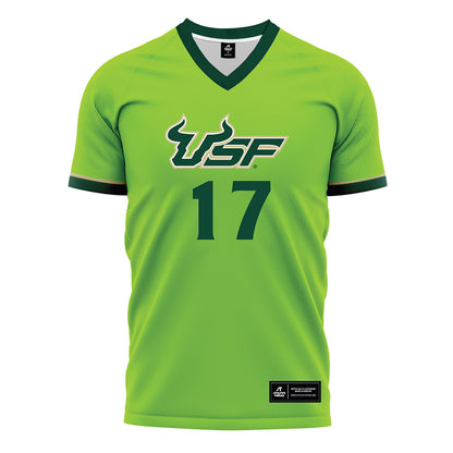 USF - NCAA Women's Soccer : Delaney Tellex - Slime Green Soccer Jersey-0