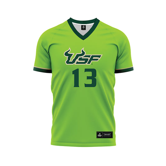 USF - NCAA Women's Soccer : Sophia Cabral - Slime Green Soccer Jersey-0