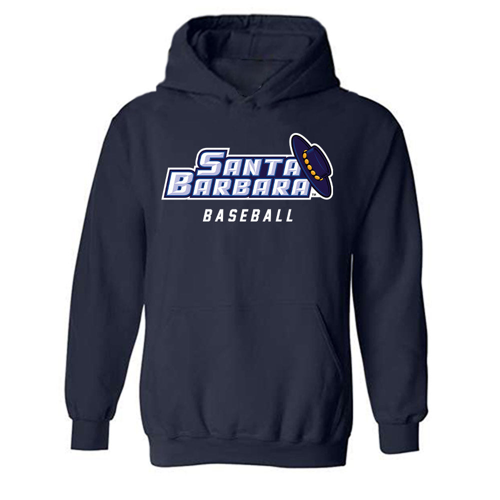 UCSB - NCAA Baseball : Peter Broughton - Classic Shersey Hooded Sweatshirt-0