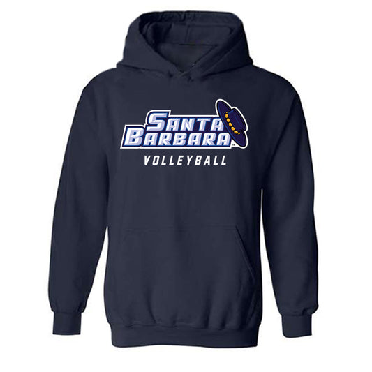 UCSB - NCAA Men's Volleyball : Raglan Kear - Classic Shersey Hooded Sweatshirt-0