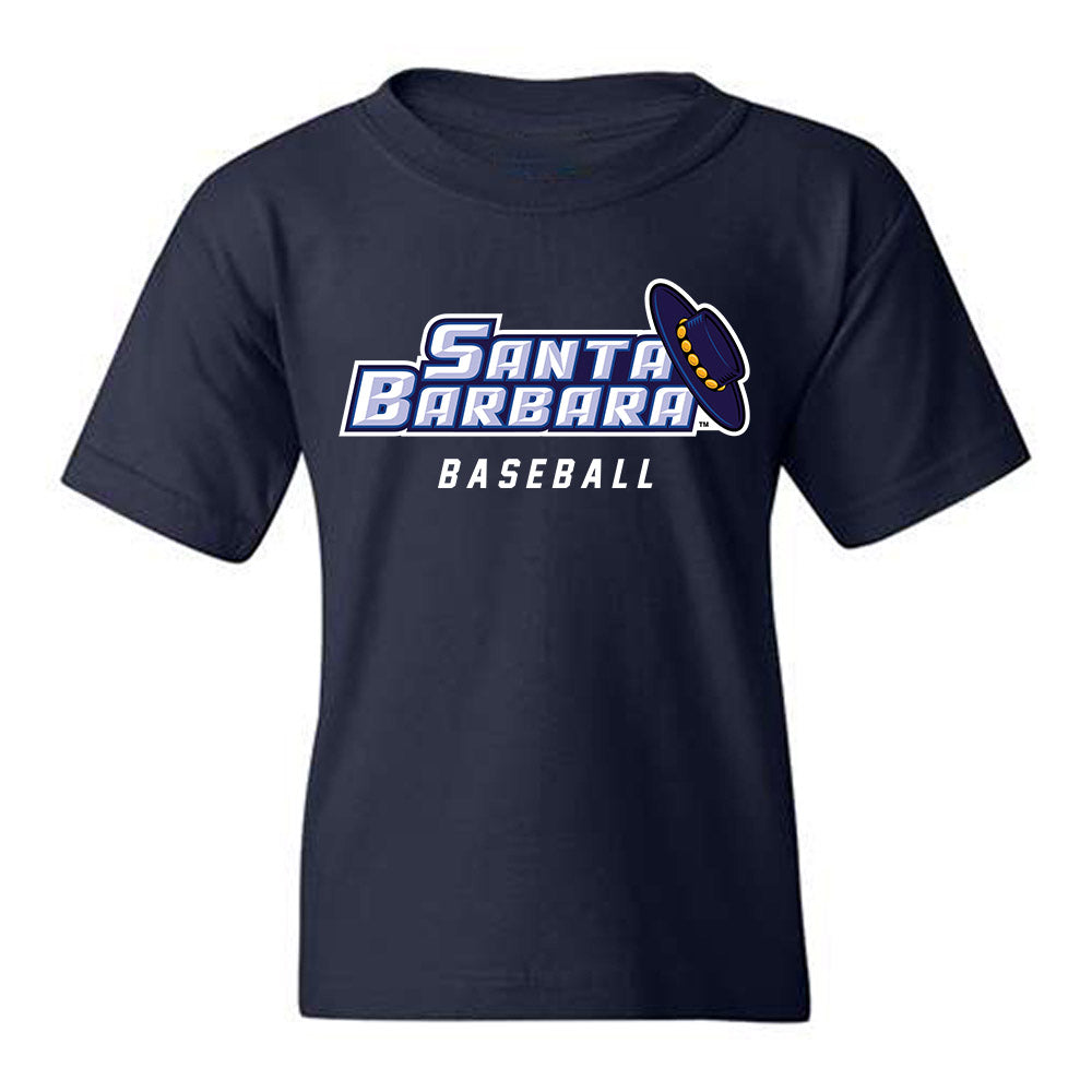UCSB - NCAA Baseball : Peter Broughton - Classic Shersey Youth T-Shirt-0
