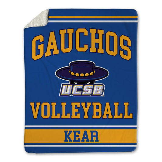 UCSB - NCAA Men's Volleyball : Raglan Kear - Blanket-0