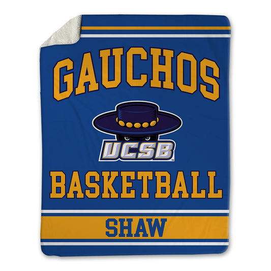 UCSB - NCAA Men's Basketball : CJ Shaw - Blanket-0