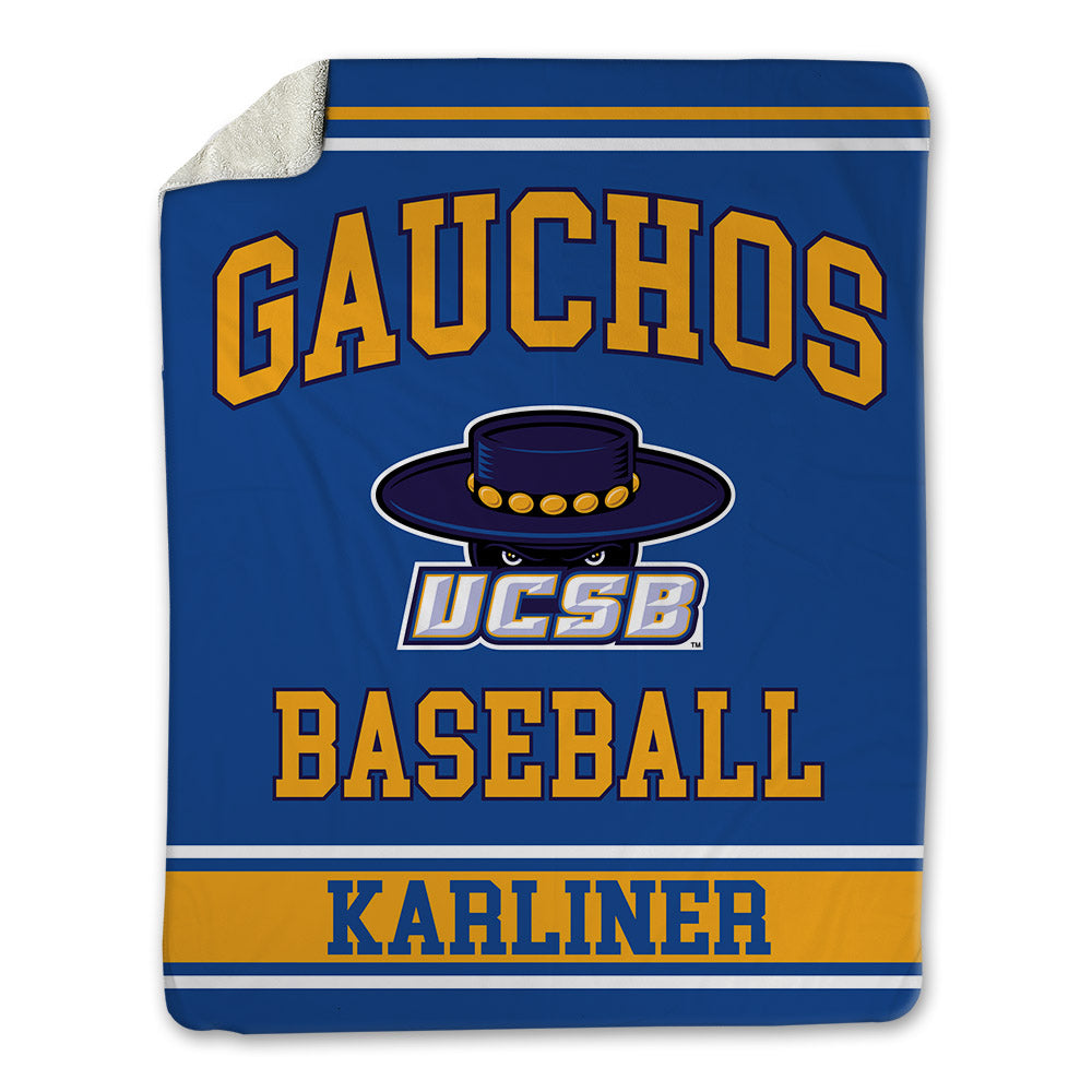 UCSB - NCAA Baseball : Noah Karliner - Blanket-0
