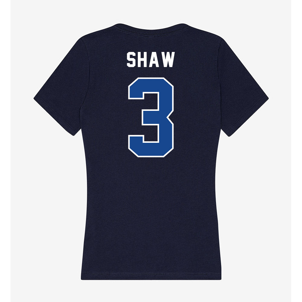 UCSB - NCAA Men's Basketball : CJ Shaw - Women's V-Neck T-Shirt-1