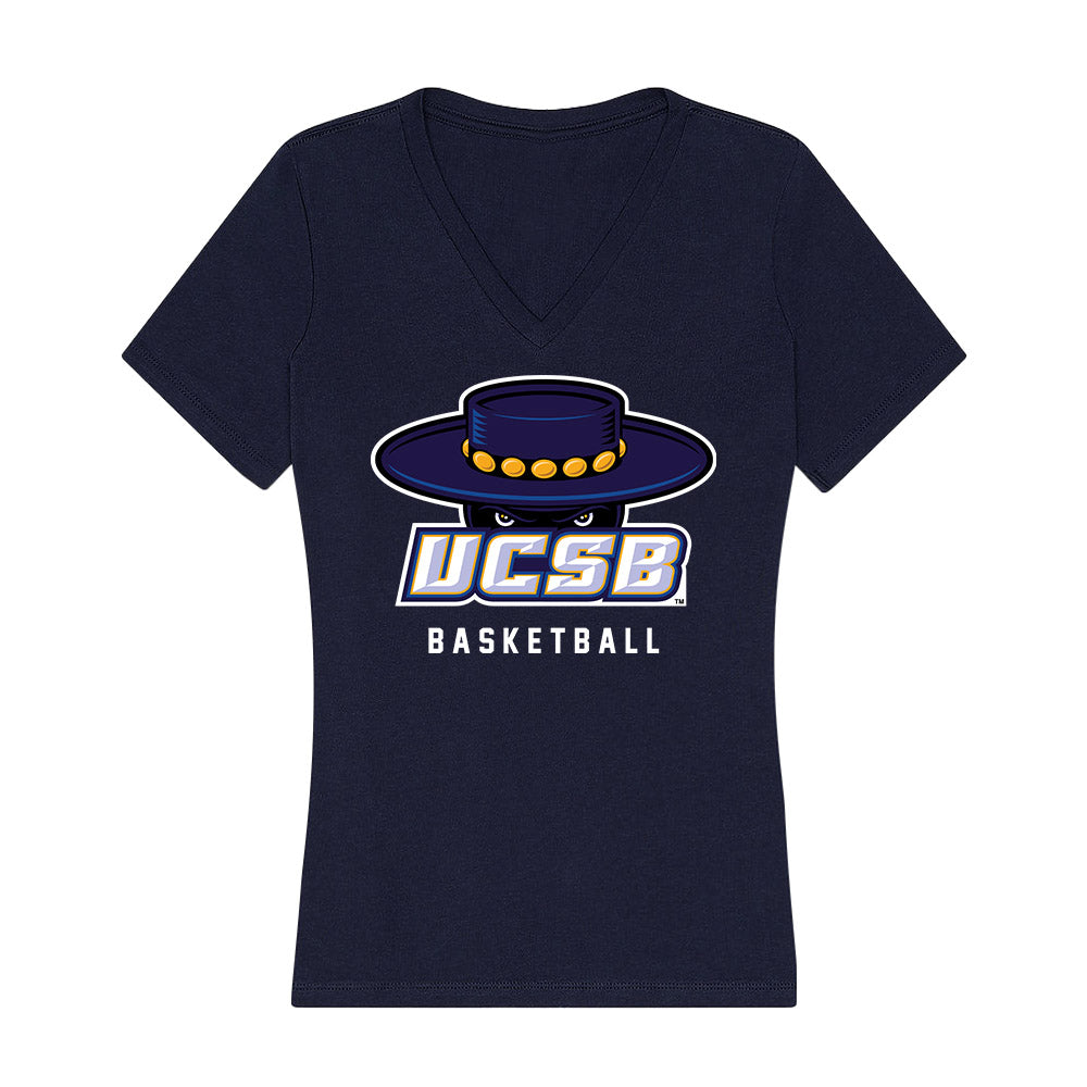 UCSB - NCAA Men's Basketball : Luke Zuffelato - Women's V-Neck T-Shirt-0