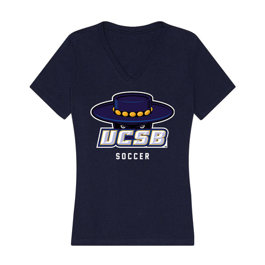 UCSB - NCAA Men's Soccer : Dominick Phanco - Women's V-Neck T-Shirt-0