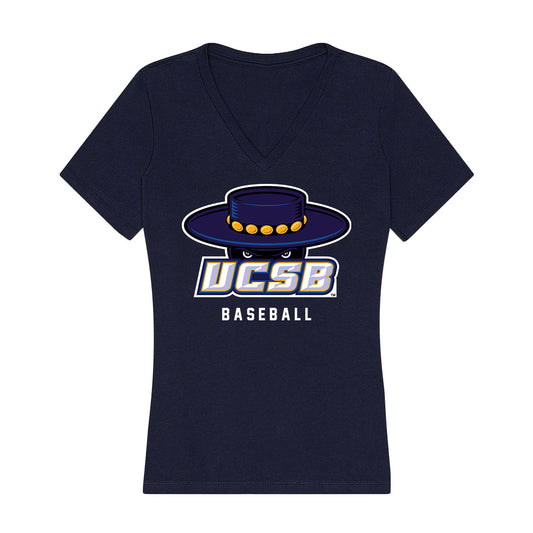 UCSB - NCAA Baseball : Noah Karliner - Women's V-Neck T-Shirt-0