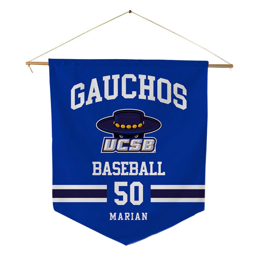 UCSB - NCAA Baseball : Jordan Marian - Pennant - 18" x 21"-0