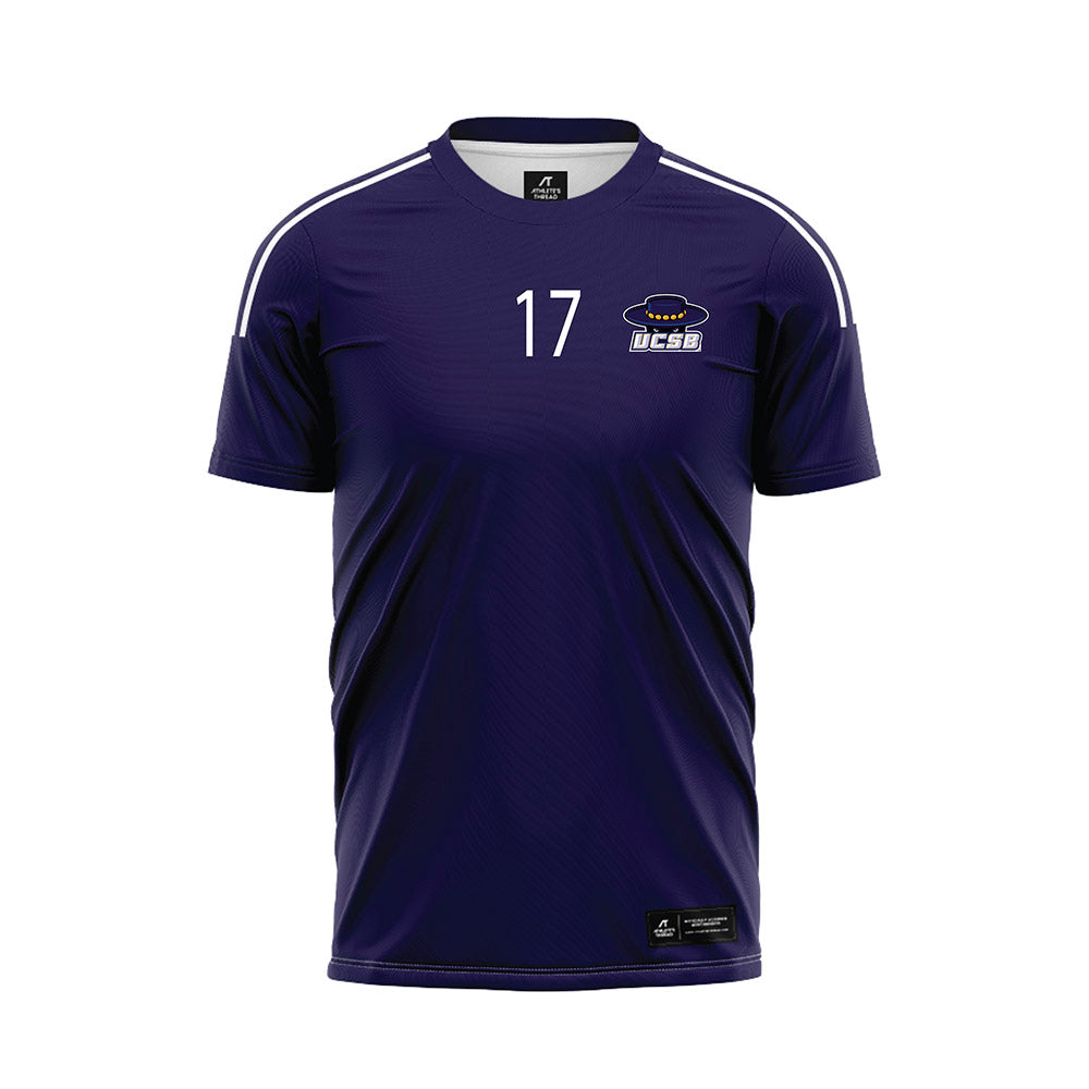UCSB - NCAA Men's Soccer : Dominick Phanco - Navy Soccer Jersey-0