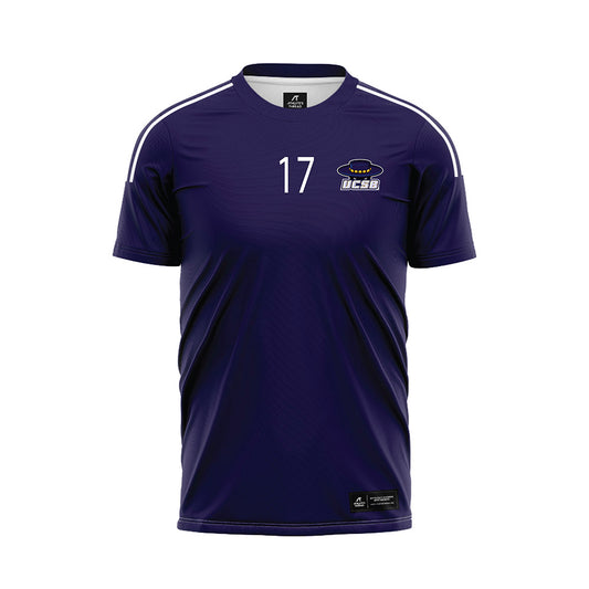 UCSB - NCAA Men's Soccer : Dominick Phanco - Navy Soccer Jersey-0