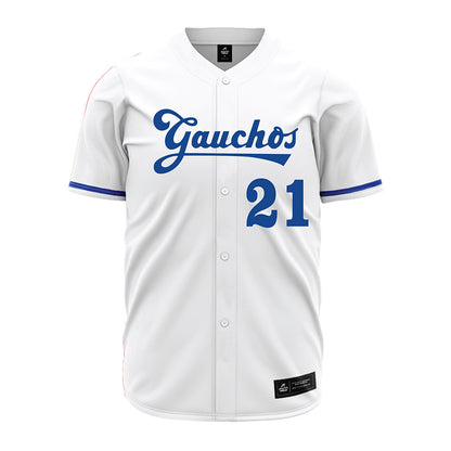 UCSB - NCAA Baseball : Peter Broughton - White Jersey-0