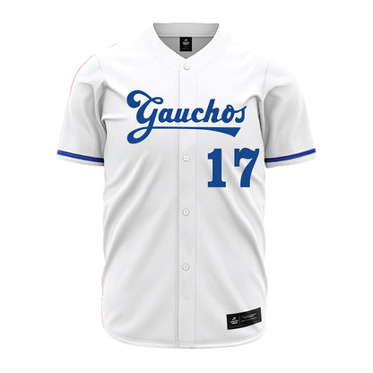 UCSB - NCAA Baseball : Kellan Montgomery - White Jersey-0