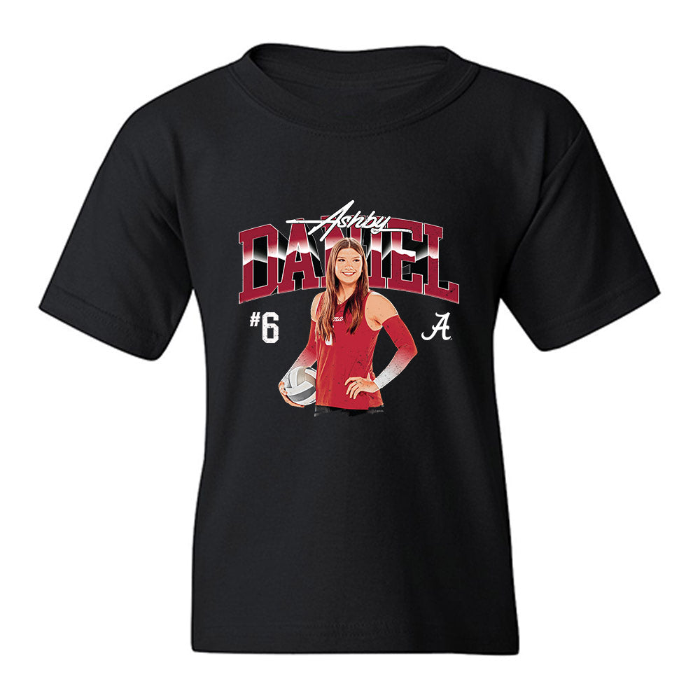 Alabama - NCAA Women's Volleyball : Ashby Daniel - Collage Youth T-Shirt-0