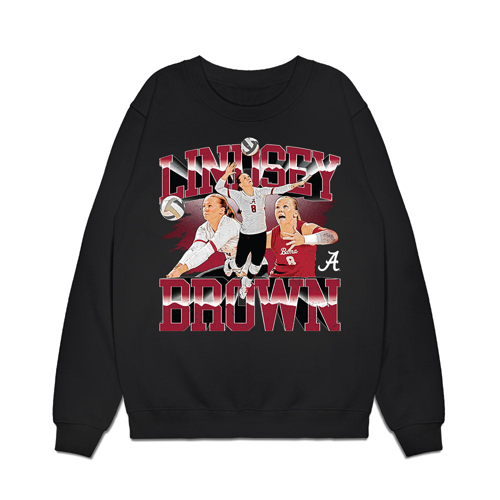 Alabama - NCAA Women's Volleyball : Lindsey Brown - Collage Premium Crewneck Sweatshirt-0