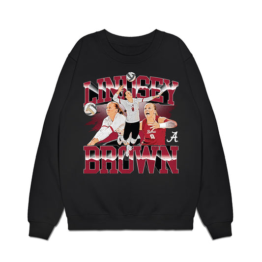 Alabama - NCAA Women's Volleyball : Lindsey Brown - Collage Premium Crewneck Sweatshirt-0