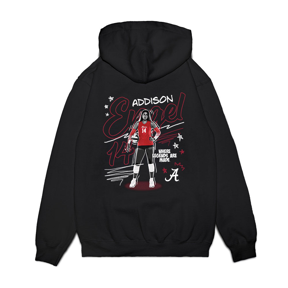 Alabama - NCAA Women's Volleyball : Addison Engel - Collage Premium Hooded Sweatshirt-1